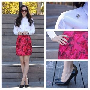 J.Crew Floral Mini Skirt